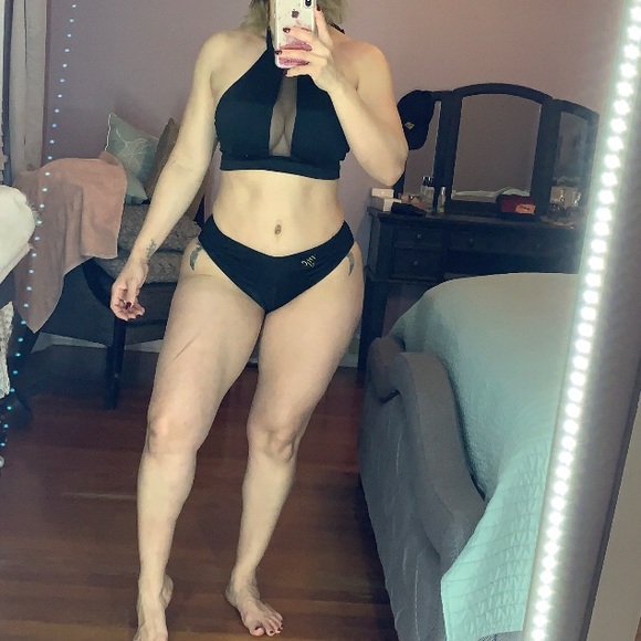 NWT Black Halter Bikini Nyx Goddess - Picture 2 of 7